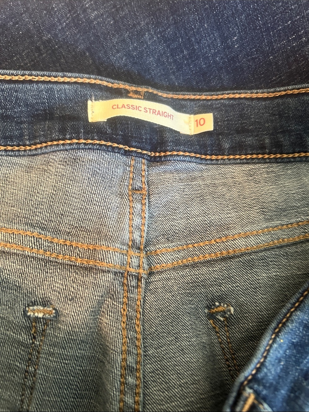 Levi's Classic Women's Dark Blue 5 pocket Straight-Leg Jeans - Picture 2 of 4